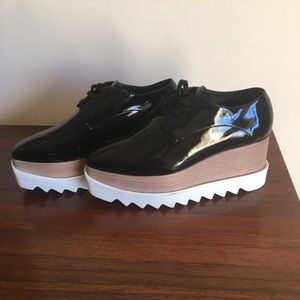 Stella McCartney Faux Leather Platform Oxfords